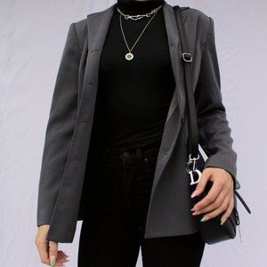 lightweight Grey Blazer